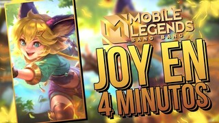JOY EN 4 MINUTOS 🐱Como usar a Joy, Joy Guía, tutorial, Build - MOBILE LEGENDS ESPAÑOL