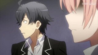 "Yukino melindungi istrinya di tempat kejadian" kaget Hikigaya