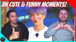 (방턴소년단) BTS JIN CUTE AND FUNNY MOMENTS - REACTION!