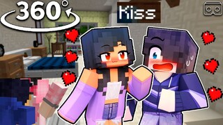 Aphmau Was KISSED In Minecraft 360° ! (ZANE)