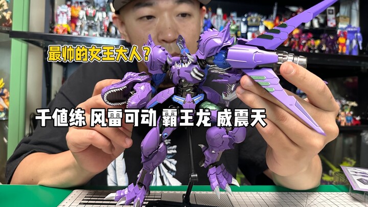 七百多的售价就这点配件量还这么轻？但看在你帅的份上我原谅你了！千值练 风雷可动 霸王龙威震天