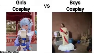 Girls Cosplay VS Boys Cosplay