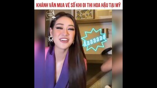 Khánh Vân mua vé số tại Mỹ khi thi Miss Universe 2020