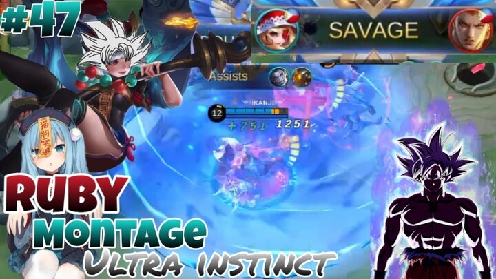 When Ruby Ultra Instinct got activate | Funnel Ruby | Top Global Ruby ikanji | Mobile Legend√