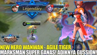 NEW HERO WANWAN - MARKSMAN DENGAN SKILL SUPER DEWA! ULTIMATENYA NGERI BANGET! MOBILE LEGENDS