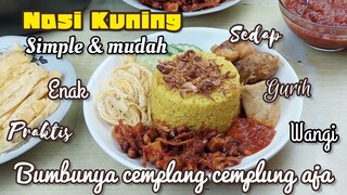 Resep Nasi Kuning Anti Ribet Buat Sarapan Gampang Tinggal Cemplang Cemplung Aja