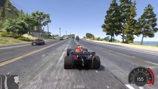 GTA 5 Mod #9 Siêu Xe Đua F1 Cướp Xe Chở Tiền Của Ngân Hàng Và Cái Kết Chạy Tốc Đ