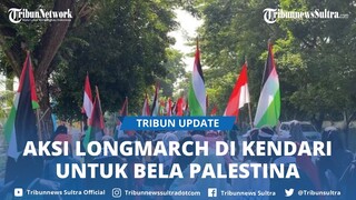 Lembaga Kemanusiaan dan Dakwah Sultra Bersama Ustad Husein Gaza Bela Palestina, Longmarch di Kendari