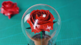 [ไลฟ์สไตล์]กระดาษพับของขวัญสุดโรแมนติก ดอกกุหลาบห้าแฉก