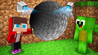 What is inside this Secret Tunnel in Minecraft Baby JJ & Mikey challenge (Maizen Mizen Mazien)