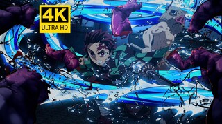 [4K Ultra HD] Tanjiro & Inohashira vs. Mimpi Buruk, Krisis Kereta Infinity, Tarian Kagura dari Air M