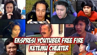 REAKSI TERLUCU YOUTUBER FREE FIRE KETEMU CHEATER !!