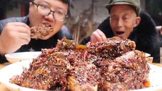 Countryside Recipe & Mukbang | Mala Rabbit Heads