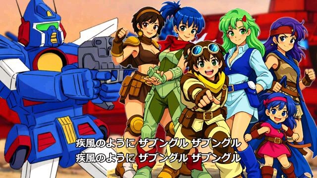 op ed เรื่อง combat mecha xabungle มา coversong by ai