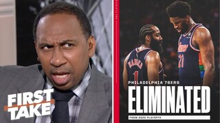 First Take | "Jimmy Butler is a superstar" Stephen A. reacts to Heat eliminated 76ers from Playoffs