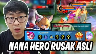 BAKAL KETAGIHAN MAIN NANA NONTON VIDEO ONE SHOT FLAMESHOT NANA - Mobile Legends