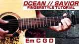 Hillsong United | Ocean | Savior | Beowulf | Guitar Fingerstyle Tutorial | Step by Step