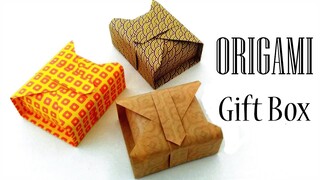 Gấp hộp giấy - gấp hộp từ giấy a4 - origami - Origami Easy Gift Box - box paper