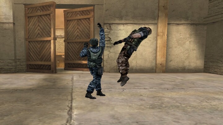 Aku langsung ngebom dengan uppercut!