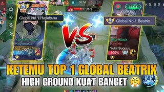 KETEMU TOP 1 GLOBAL BEATRIX ! PERTARUNGAN MMR TOP 1 GLOBAL HERO ! HIGH GROUNDNYA KUAT BANGET