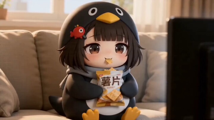 Little penguins aren’t fat—they’re just extra fluffy! [Little Penguin & Vivi Mei]