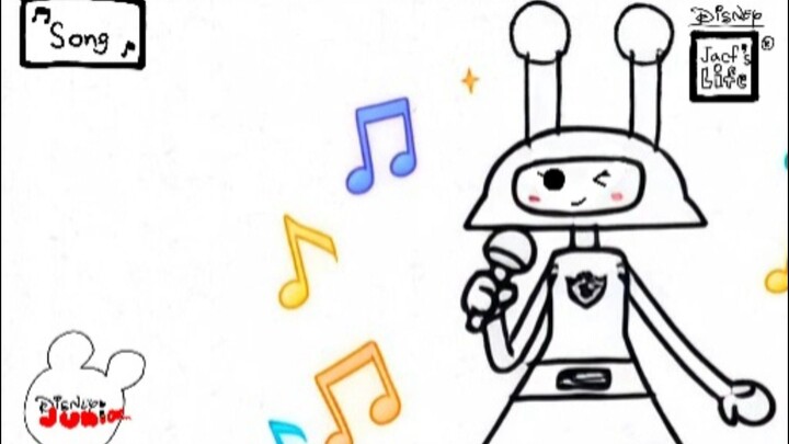 Jacf's Life - Malida Robot Singing (Disney Junior)