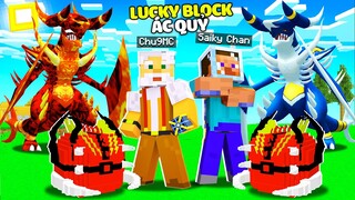 CHÚ 9 THỬ ĐẬP 1000🎁 LUCKY BLOCK GARCHOMP ÁC QUỶ😈 GARCHOMP QUỶ ĐỊA NGỤC TRONG MINECRAFT PIXELMON