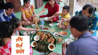 #156: Tiếp tục ăn món cá kèo nướng chấm mắm me, tôm nướng, mì xào thập cẩm ngon quá xá