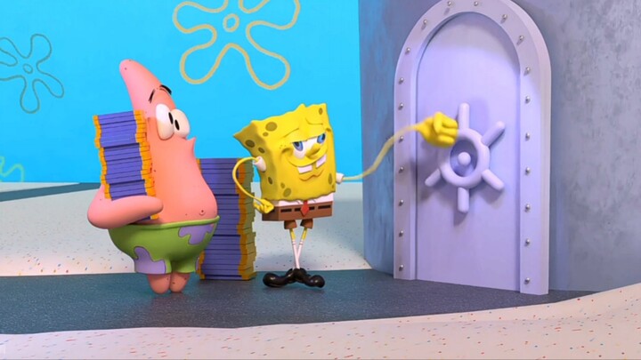 SpongeBob SquarePants peanut chocolate, but with Chinese dubbing plus Taiwanese dubbing