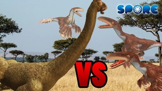 Utah Raptor Pack vs Brachiosaurus | Dino Deathmatches [S4E8] | SPORE
