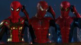 Three Spider-Men Fighting Electro and Vulture - Marvel's Spider-Man Remastered (PS5)