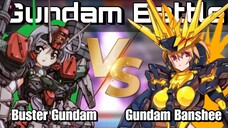 Gundam Banshee VS Buster Gundam - Gundam Supreme Battle