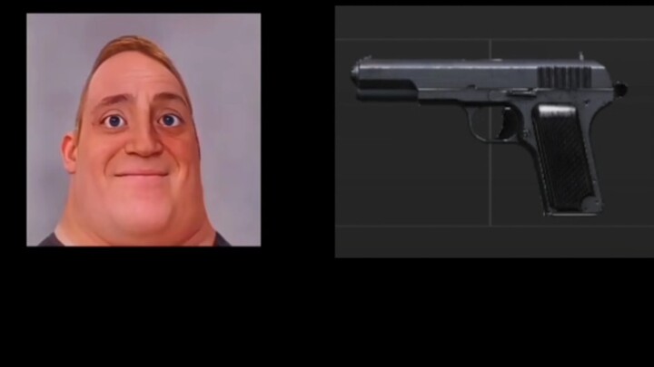 Mr. Incredible’s gun from the disguise brush