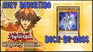 MEJORES DECKS EN "YU-GI-OH CROSS DUEL" HEROE ELEMENTAL NEOS - GUIA NUEVOS JUGADORES