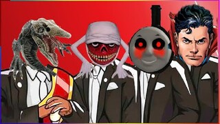 SKULL CRAWLER & BRIDGE WORM & THOMAS THE TRAIN & SUPERMAN - Coffin Dance X Baby Shark COVER