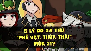 Tốp Mỡ | 5 LÝ DO XẠ THỦ MÙA 21 LÀ VAI TRÒ "PHẾ VẬT", "THỪA THÃI"? PICK Ở RANK CAO BỊ.. CHỬI? | MLBB