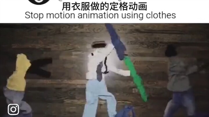 Hoạt hình tĩnh vật với quần áo