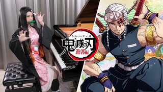 Demon Slayer Season 2 OP『Zankyosanka 殘響散歌』Trailer Ver. | Ru's Piano Cover