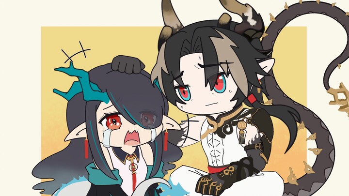 [Arknights/Handwriting] Zhongyue dỗ dành Tây Giang