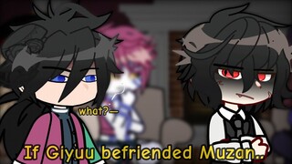 Uppermoons Trio+Muzan react to if Giyuu became friends with Muzan || GCRV || Demon Slayer ||