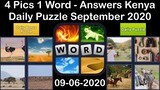 4 Pics 1 Word - Kenya - 06 September 2020 - Daily Puzzle + Daily Bonus Puzzle - Answer - Walkthrough