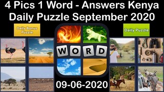 4 Pics 1 Word - Kenya - 06 September 2020 - Daily Puzzle + Daily Bonus Puzzle - Answer - Walkthrough