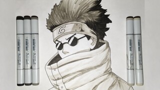 How to draw Shino Aburame from Naruto