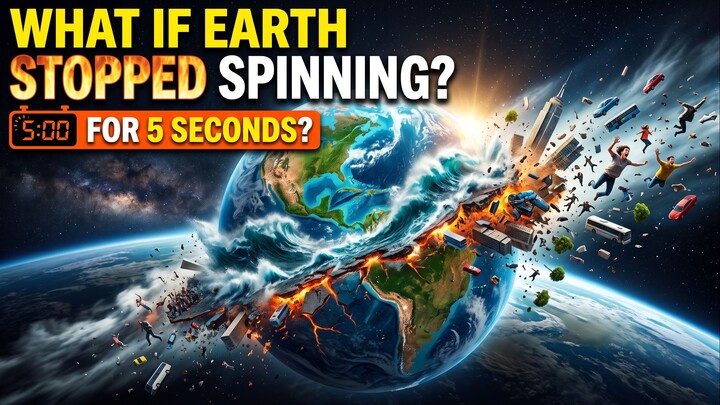 What If Earth Stopped Spinning for 5 Seconds?