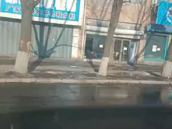 วันที่ 5 ธันวาคม เมืองชีไตเหอ มณฑลเฮยหลงเจียง บนถนนไม่มีผู้คนเลย