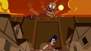 ⚡️假如孙悟空到进击的巨人世界里⚡️