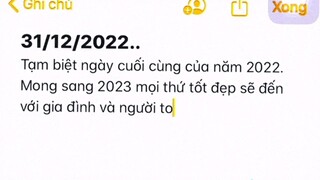 ngày cuối cùng năm 2022