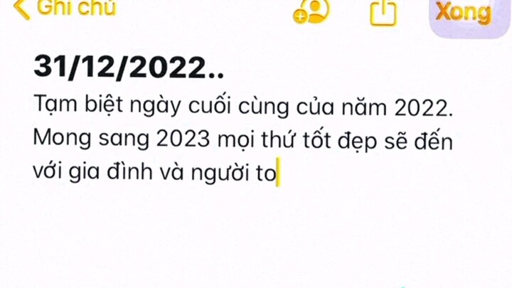 ngày cuối cùng năm 2022