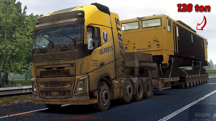 KERJA KE 2 DI KASIH MUATAN LEBIH BERAT !! 😳 Muatan Kereta 128 Ton GILA!! - Truckers of europe 3