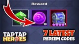 7 NEW TAPTAP Heroes CODES